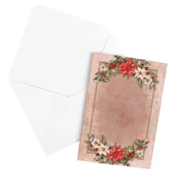 Motiv-Grußkarten, Festliche Spitze, 11,5cm x 16,5cm, 230g/m², 5 Designs, inkl. Umschläge, 10 Stück