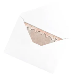 Motiv-Grußkarten, Festliche Spitze, 11,5cm x 16,5cm, 230g/m², 5 Designs, inkl. Umschläge, 10 Stück