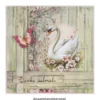 Motiv-Grußkarten, Holzoptik & Blumen, 5 Designs, 11,5cm x 16,5cm, inkl. Umschläge, 10 Stück