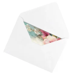 Motiv-Grußkarten, Holzoptik & Blumen, 5 Designs, 11,5cm x 16,5cm, inkl. Umschläge, 10 Stück