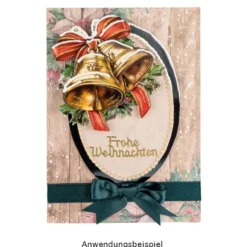 Motiv-Grußkarten, Holzpaneele, Winterzeit, 11,5cm x 16,5cm, 5 Designs, inkl. Umschläge, 10 Stück