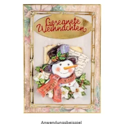 Motiv-Grußkarten, Holzpaneele, Winterzeit, 11,5cm x 16,5cm, 5 Designs, inkl. Umschläge, 10 Stück