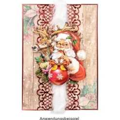 Motiv-Grußkarten, Holzpaneele, Winterzeit, 11,5cm x 16,5cm, 5 Designs, inkl. Umschläge, 10 Stück