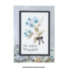 Motiv-Grußkarten, Kondolenz, Floral 3, 11,5cm x 16,5cm, 2x 5 Designs, inkl. Umschläge, 10 Stück