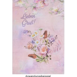 Motiv-Grußkarten, Magnolien, 11,5cm x 16,5cm, 5 Designs, inkl. Umschläge, 10 Stück