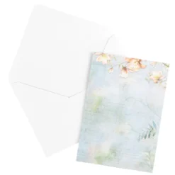 Motiv-Grußkarten, Magnolien, 11,5cm x 16,5cm, 5 Designs, inkl. Umschläge, 10 Stück