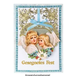 Motiv-Grußkarten, Marmoroptik, 5 versch. Farbtöne, B6 (11,5cm x 16,5cm), inkl. Umschläge, 10 Stück
