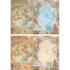 Motiv-Grußkarten, Nostalgie, Maritim, 11,5cm x 16,5 cm, inkl. Umschläge, 10 Stück