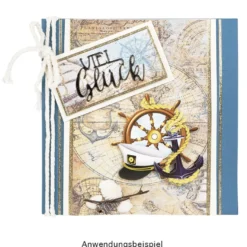 Motiv-Grußkarten, Nostalgie, Maritim, 11,5cm x 16,5 cm, inkl. Umschläge, 10 Stück