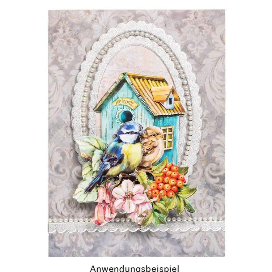 Motiv-Grußkarten, Ornamentik 1, 11,5cm x 16,5cm, 5 versch. Farbtöne, inkl. Umschläge, 10 Stück