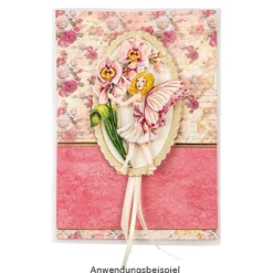 Motiv-Grußkarten, Rosen 1, 11,5cm x 16,5cm, 5 Designs, inkl. Umschläge, 10 Stück