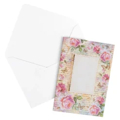 Motiv-Grußkarten, Rosen 1, 11,5cm x 16,5cm, 5 Designs, inkl. Umschläge, 10 Stück
