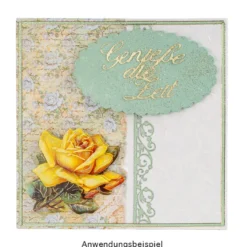 Motiv-Grußkarten, Rosen 1, 11,5cm x 16,5cm, 5 Designs, inkl. Umschläge, 10 Stück