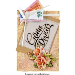Motiv-Grußkarten, Schnörkel, 11,5cm x 16,5cm, 5 Designs, inkl. Umschläge, 10 Stück