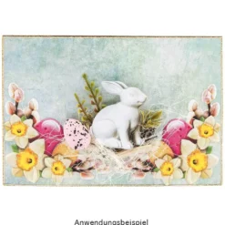 Motiv-Grußkarten, Shabby Chic, B6, 5 versch. Farbtöne, inkl. Umschläge, 10 Stück