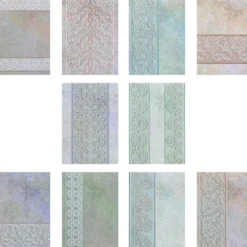 Motiv-Grußkarten, Spitze, B6, 230 g/m², verschiedene Designs, inkl. Umschläge, 10 Stück