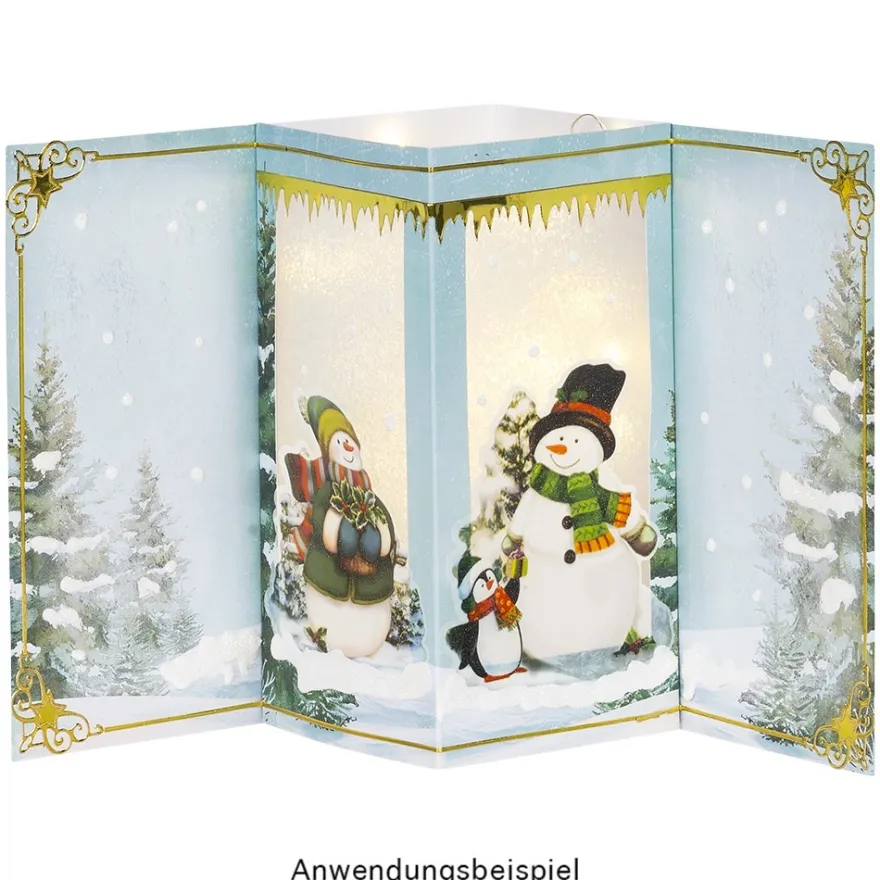 Motiv-Grußkarten & Umschläge, mit Sichtfenster, 8 Designs in 2 Größen, 24-teilig