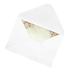 Motiv-Grußkarten, Vintage-Blüten, 11,5cm x 16,5cm, 5 Designs, inkl. Umschläge, 10 Stück