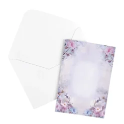 Motiv-Grußkarten, Vintage-Blüten, 11,5cm x 16,5cm, 5 Designs, inkl. Umschläge, 10 Stück