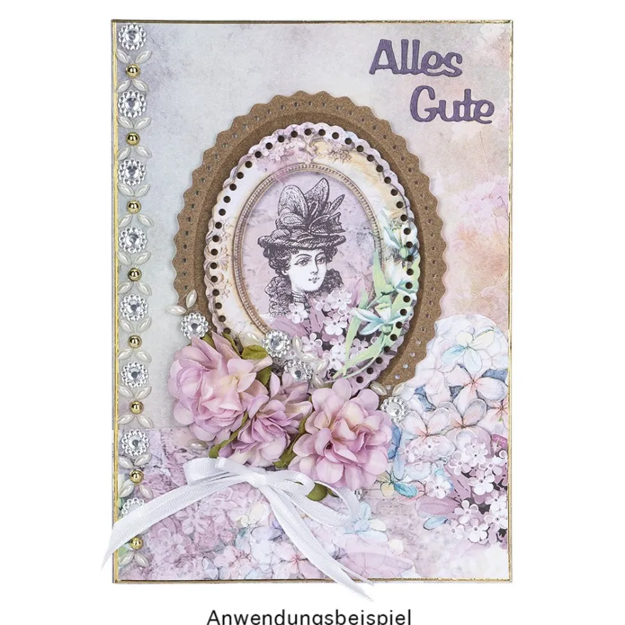 Motiv-Grußkarten, Vintage 2, 5 Designs, 11,5cm x 16,5cm, inkl. Umschläge, 10 Stück