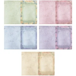 Motiv-Grußkarten, Vintage 1, 5 Designs, 11,5cm x 16,5cm, inkl. Umschläge, 10 Stück