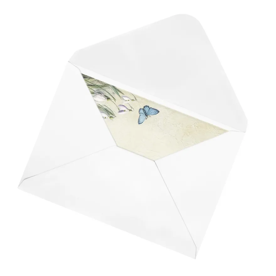 Motiv-Grußkarten, Vintage-Frühblüher, 11,5cm x 16,5cm, 2 Designs, inkl. Umschläge, 10 Stück