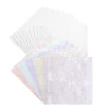 Motiv-Grußkarten, Vintage-Ornamentik, 5 Farben, 16cm x 16cm, inkl. Umschläge, 10 Stück
