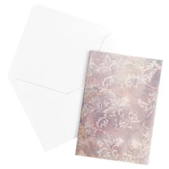 Motiv-Grußkarten, Vintage-Ornamentik 2, 5 Farben, 11,5cm x 16,5cm, inkl. Umschläge, 10 Stück