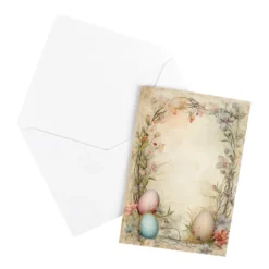 Motiv-Grußkarten, Vintage-Ostern 1, 5 Designs, 11,5cm x 16,5cm, inkl. Umschläge, 10 Stück