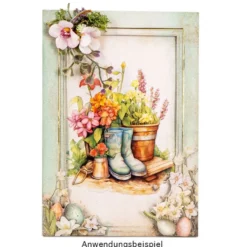 Motiv-Grußkarten, Vintage-Ostern 2, 5 Designs, 11,5cm x 16,5cm, inkl. Umschläge, 10 Stück