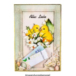 Motiv-Grußkarten, Vintage-Ostern 2, 5 Designs, 11,5cm x 16,5cm, inkl. Umschläge, 10 Stück