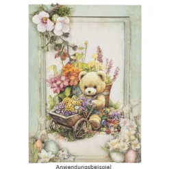 Motiv-Grußkarten, Vintage-Ostern 2, 5 Designs, 11,5cm x 16,5cm, inkl. Umschläge, 10 Stück