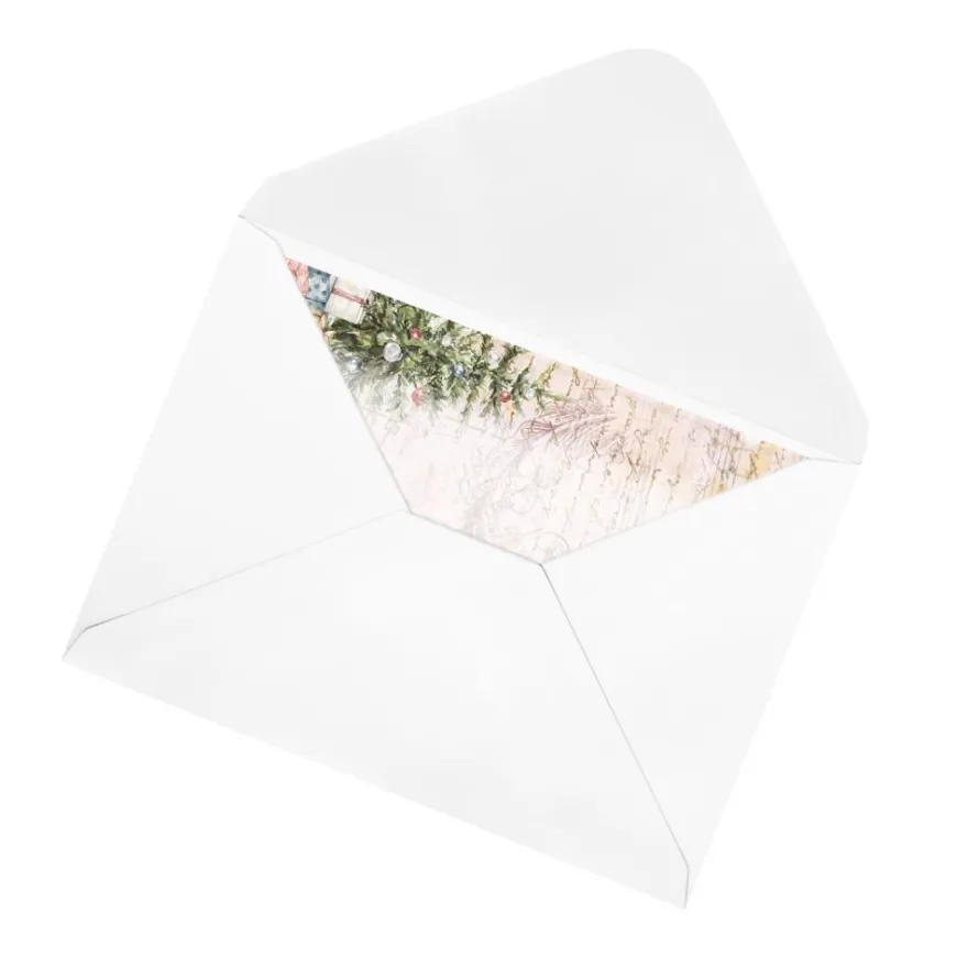 Motiv-Grußkarten, Weihnachten, 11,5cm x 16,5cm, 5 Designs, inkl. Umschläge, 10 Stück