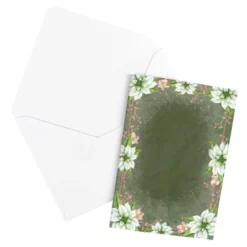 Motiv-Grußkarten, Weihnachtssterne, 11,5cm x 16,5cm, 230g/m², 5 Designs, inkl. Umschläge, 10 Stück