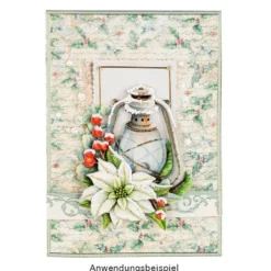 Motiv-Grußkarten, Winter-Floristik, 11,5cm x 16,5cm, 5 Designs, inkl. Umschläge, 10 Stück