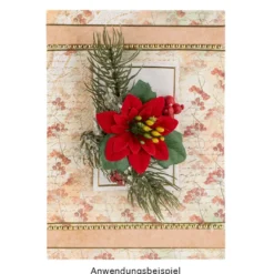 Motiv-Grußkarten, Winter-Floristik, 11,5cm x 16,5cm, 5 Designs, inkl. Umschläge, 10 Stück