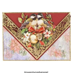 Motiv-Grußkarten, Winterzeit 3, 11,5 cm x 16,5 cm, 5 Designs, inkl. Umschläge, 10 Stück
