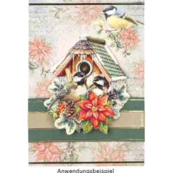 Motiv-Grußkarten, Winterzeit 3, 11,5 cm x 16,5 cm, 5 Designs, inkl. Umschläge, 10 Stück