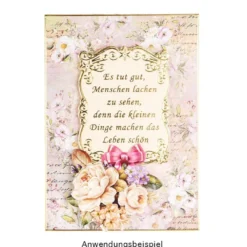 Motiv-Grußkarten, Zauberhafte Blumenwelt 1, 11,5cm x 16,5cm, 5 Designs, inkl. Umschlägen, 10 Stück