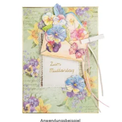 Motiv-Grußkarten, Zauberhafte Blumenwelt 2, 11,5cm x 16,5cm, 5 Designs, inkl. Umschlägen, 10 Stück