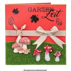 Motiv-Holz-Laserbogen, Blumen, Tiere & Co., DIN A4, 2mm stark, farbig bedruckt, 5 Stück