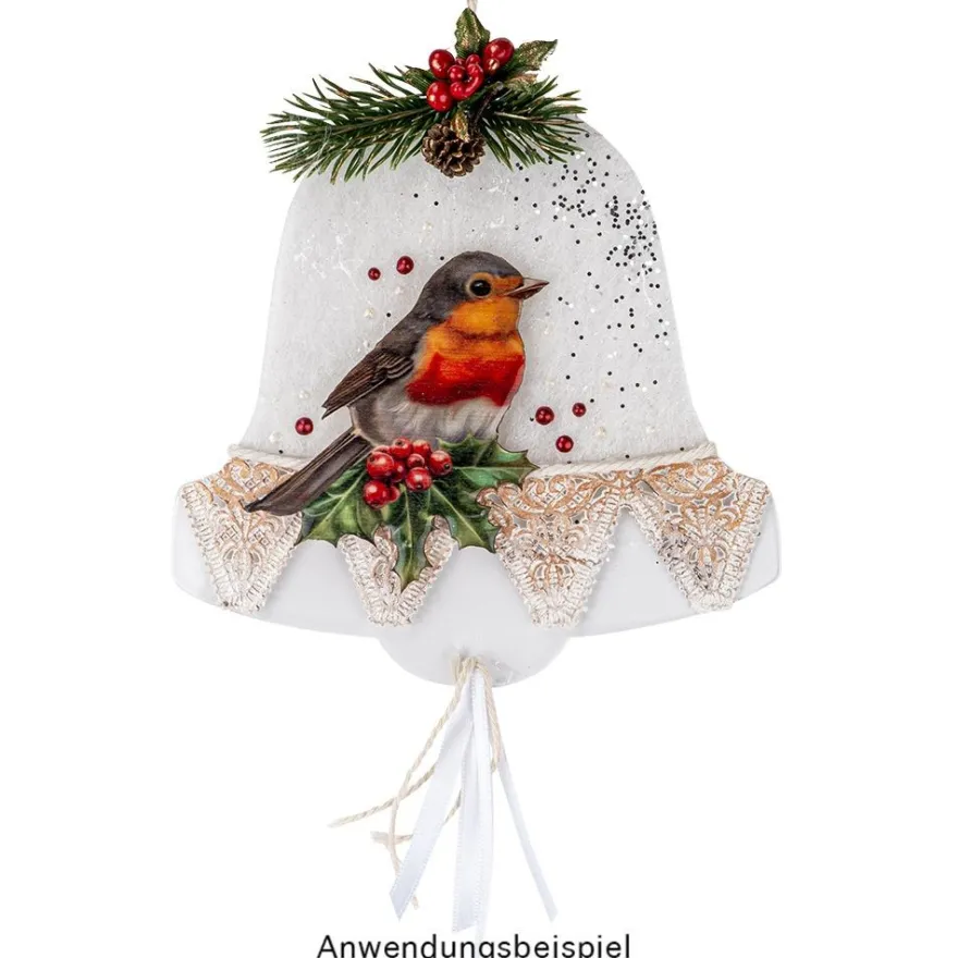 Motiv-Holz-Laserbogen, Winter & Weihnachten, DIN A4, 2mm stark, farbig bedruckt, 5 Stück