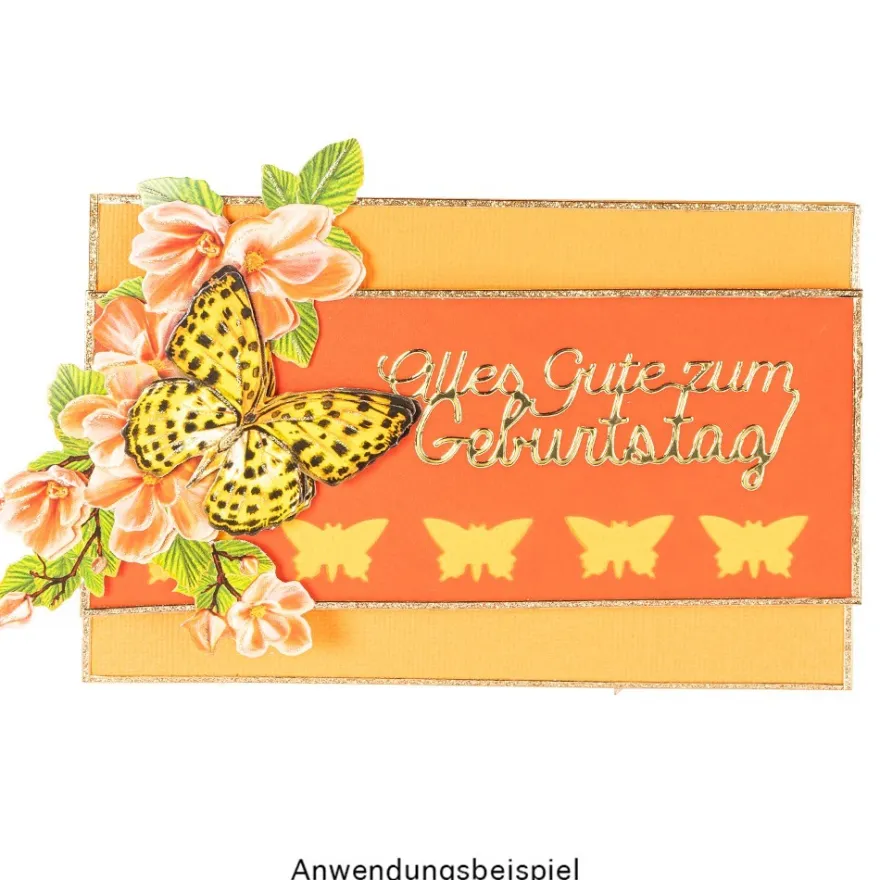Motiv-Stanzer, Schmetterlinge, 3,5cm x 2,2cm, 2,4cm x 1,5cm, 1,4cm x 0,9cm, 3 Stück