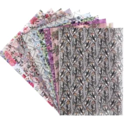 Motiv-Transparentpapiere Deluxe, DIN A4, 150g/m², verschiedene Designs, geprägt, 10 Bogen