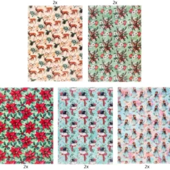 Motiv-Transparentpapiere Deluxe, Winter & Weihnachten 1, DIN A4, 150g/m², versch. Designs, 10 Bogen