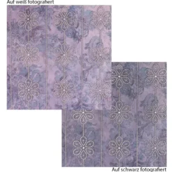 Motiv-Transparentpapiere Deluxe, Ornamente, DIN A4, 150g/m², verschiedene Designs, geprägt, 10 Bogen