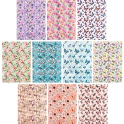 Motiv-Transparentpapiere Deluxe, Schmetterlinge, DIN A4, versch. Designs, 10 Bogen