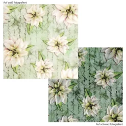 Motiv-Transparentpapiere Deluxe Winter-Floristik, DIN A4, versch. Designs, 10 Bogen