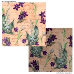Motiv-Transparentpapiere Deluxe, Frühlingsblumen, DIN A4, versch. Designs, geprägt, 10 Bogen