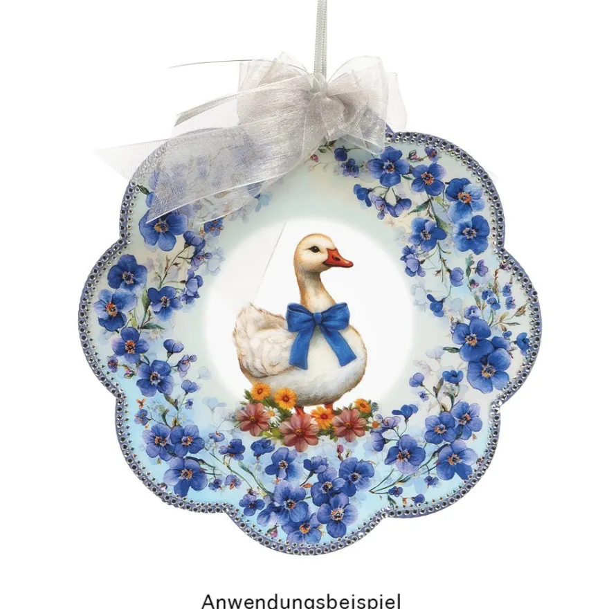 Motiv-Windradfolien, Blumen, Ø 20cm, 500µ, 2 Designs, 8 Stück